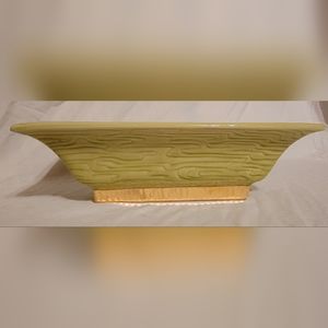 Vintage Green Gold Stanfordware Planter Sebring Ohio